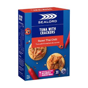 Snacks: Snacks Sealord Tuna with Crackers Sweet Thai Chilli 111g (MOQ 4x Packs)