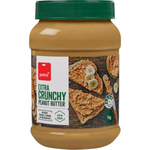 Treats: Pams Extra Crunchy Peanut Butter 1kg