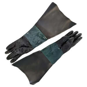 Material Handling: Tools Rubber Glove Set for Sandblasting