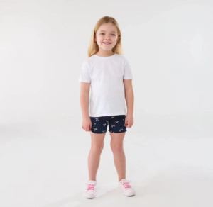 Kids Stuff 1: Printed Rib Bike Shorts