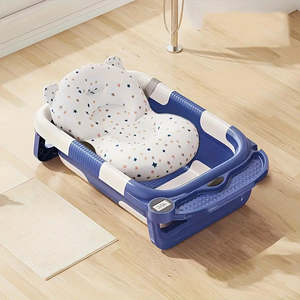 Bathroom 1pc Foldable Bathtub Temperature Sensing