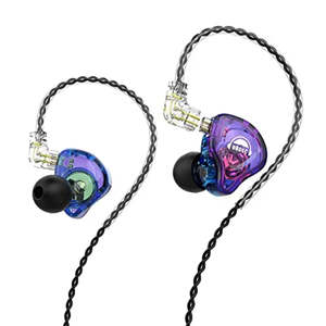 Tech ED10 Earphones Stereo Earphones Wired Earphones PURPLE