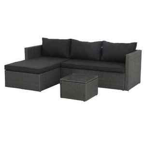 Outdoor Marquee 3 Piece Lamai Wicker Corner Sofa