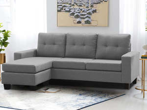 Home Robyn Sectional Sofa Bed Set GREY