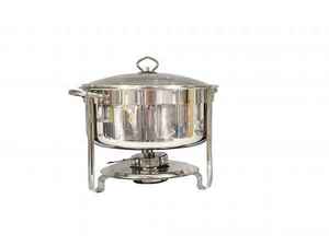 Catering Round Chafing Dish Chafer Glass Top 7L