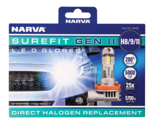 Narva Surefit LED Headlight Globes