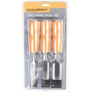 Craftright 3 Piece Wood Chisel Set