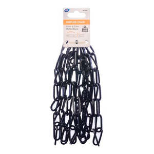 Chain Zenith 3mm x 2.5m Matte Black Dimpled Chain