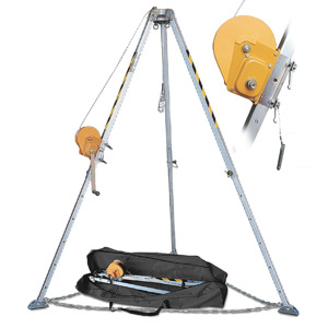 Safety: Descend Mate Aluminum tripod, Chain & Bag 20M OHS EN 795:2012