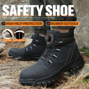 SEN Men's Safety Work Shoes - Steel Toe, Anti-Smash & Anti-Puncture