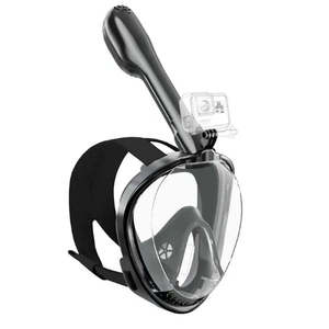 Diving Y3's Full-Face Snorkeling & Diving Mask 180° Panoramic View Anti-Fog BLACK