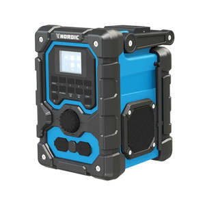 Nordic 18v Li-ion Cordless Jobsite 2-Speaker Radio SKIN ONLY