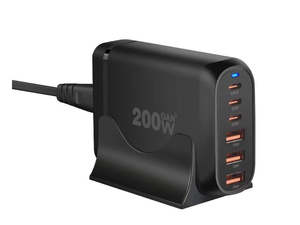 Tech 200W USB C Charger 6-Port GaN Desktop Charger