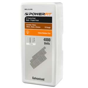 Fastenings - Assorted Galvanised C1 Series Brad Nail - 4000 Pack