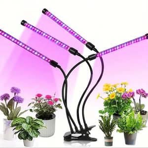 Hydroponics 80 LED 4 Heads Grow Light With Clip