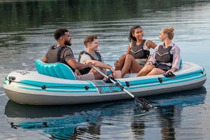 Boats: Hydro-Force Adventure Elite X4 Inflatable Raft Set Water Park 3.15m