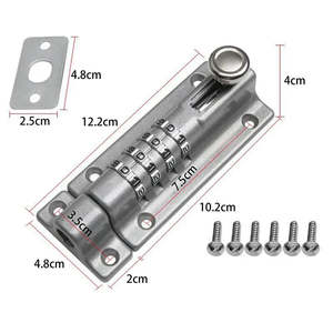 Door Hardware Recodeable Combination Locking Bolt