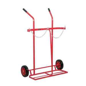Welding Oxy Acetylene Gas Twin Cylinder Trolley Large 150Kg