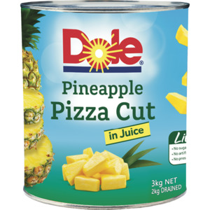Fruits Dole Pineapple Pizza Cut In Syrup 3kg