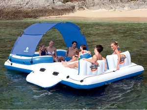 Bestway CoolerZ Tropical Breeze Floating Island Water Park- 6 Person 3.9 x 2.7m