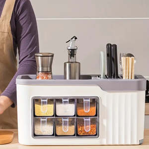 Kitchen Storage Accessories: Kitchen Seasoning Box, Seasoning Organizer