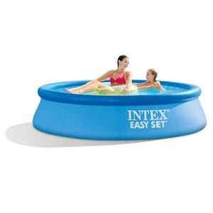 Pool Intex Easy Set 8ft Swimming Pool Round 1P Above Ground Outdoor w/ Filter Pump BL