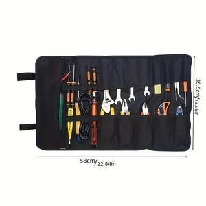 Tools Roll Up Tool Bag *Tools Not Incl.* BLACK