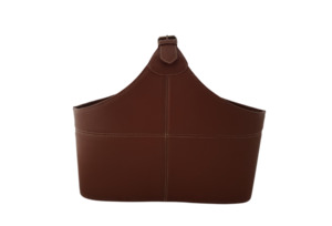 Products: Kensington Sand - Leather Magazine Holder Italian Leather