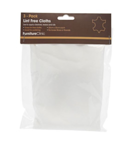 Products: Lint Free Cloth (3 Pack) Italian Leather