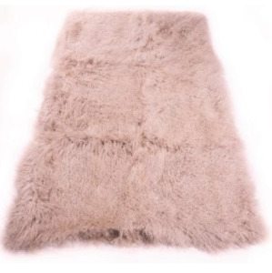 Mongolian Throw - Rose Quartz Home Decor Italian Leather