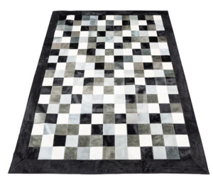 Products: Patchwork Rug - Grigio Home Decor Italian Leather