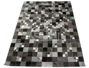 Patchwork Rug - Grigio Lux Home Decor Italian Leather