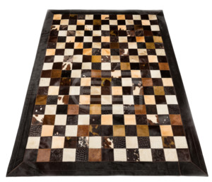 Patchwork Rug - Royale Home Decor Italian Leather