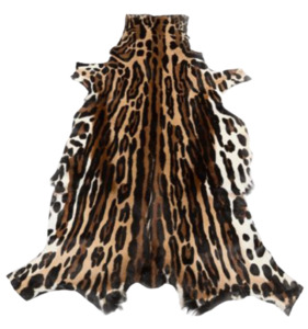 Products: Springbok Rug with Ocelot Print Home Decor Italian Leather
