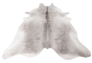 Products: Cowhide Rug - Silver Grey Home Decor Italian Leather