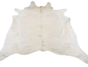 Cowhide Rug - White Home Decor Italian Leather