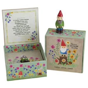 Miss And Mum Gifts: Gnome Lucky Charm in a Box by Natural Life