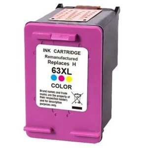Printer And Stationary Supplies: Remanufactured Colour Inkjet: Substitute to HP 63XL