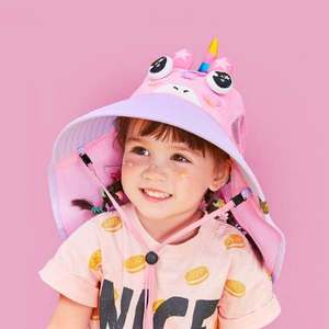 Childrens Gifts And Toys: Lemonkid Unicorn Wide Brim Sun Hat for Toddlers – Extra Coverage
