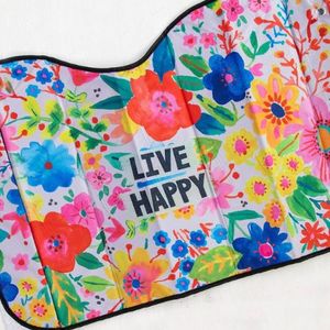 Uplifting Vibes Gifts: Live Happy Sun Shade for the Car by Natural Life