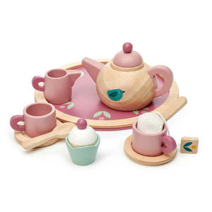 Baby Toddler Gifts: Wooden Birdie Tea Party Set - Tender Leaf Toys | Wooden Toy NZ