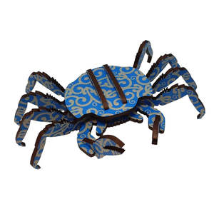 Arty Gifts: Blue Koru Crab by Abstract Designs