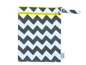 Baby Shower Gifts: Wet & Dry Bag Gray Chevron