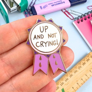 Mothers Day Gifts: Jubly-Umph - Up And Not Crying Award Lapel Pin