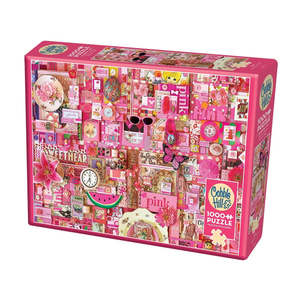 Mothers Day Gifts: The Rainbow Project 1000pc Pink Puzzle by Outset Media (Compact Puzzle)