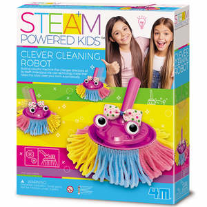 Gifts For Kids: STEAM Powered Kids Clever Cleaning Robot By 4M: Ages 8+