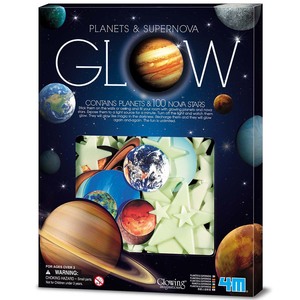 Gifts For Kids: Glow Planets & Super Nova 100pcs in Box By 4M