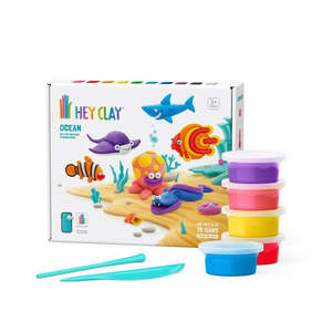Gifts For Kids: HEY CLAY - Ocean Themed Clay Set - 15 CANS