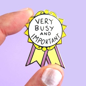 Jubly-Umph - Very Busy and Important Award Lapel Pin
