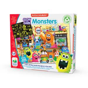Gifts For Babies Toddlers: Double Glow in the Dark Monsters Puzzle By The Learning Journey: Ages 3-6 Years